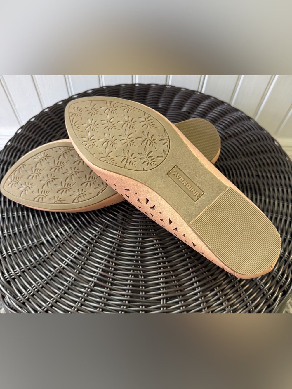 UNIONBAY Scalloped Laser-Cut Ballet Flats - Light Tan - Picture 3 of 3